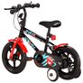 Kids Bike 12 inch Black and Red Image 3