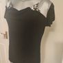Enny black/silver embroidered top size XXL UK16/18 EU44/46 Postage included Image 3