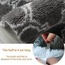 Super Soft Fluffy Area Rug 6'x9' Bedroom Living Room Shaggy Anti-Skid Comfortable Large Rugs Indoor Modern Home Decor Floor Carpet - Dark Grey&White 180x270 Image 4