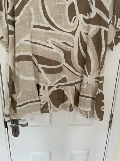 Linen blend Tunic Size 18