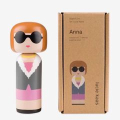 Lucie Kaas Anna Wintour Wooden Kokeshi Doll