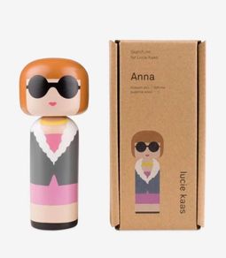 Lucie Kaas Anna Wintour Wooden Kokeshi Doll