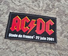 AC/DC 2001 Stade De France sew-on patch