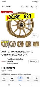 18" Gold alloy wheels