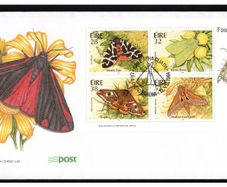 1994 Ireland Fauna & Flora Moths Commemorative Stamps Miniature Sheet An Post First Day Cover (FDC)