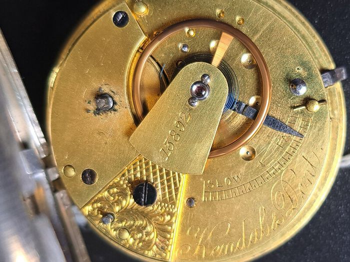 Silver Pocket Watch by Kendal & Dent - 1893c