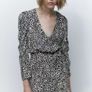 ZARA cream printed dress Sz S (Fit 8UK) - Bnwt Rrp 59.99 Image 2