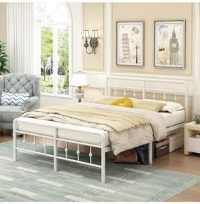 King Size Bed Frame 5ft with Headboard and Footboard