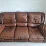 Premium Harvey Norman Leather Recliner Sofa Image 2