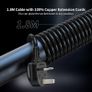 Tower Extension Lead with USB Slots 1.8M and 18W USB C Fast Charger, (13A 3250W) 5 USB Ports and 12 Way Extension Tower, Surge Protection Extension Lead with Switch, Extension Cable for Home, Office Image 6