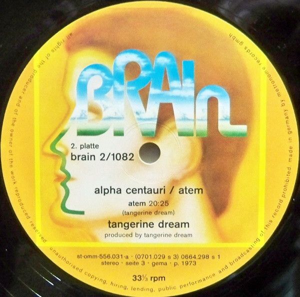 Tangerine Dream  Alpha Centauri / Atem X 2LPS gatefold