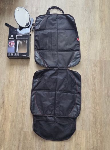 Car seat protector and baby mirror.