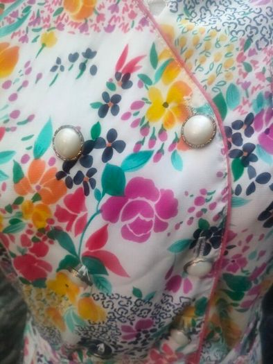 Vintage French floral dress