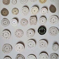 Selection of 32 Vintage Wrist & Fob Watch Dials