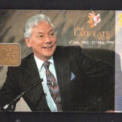 1999 Ireland 20 unit the end of Gay Byrne presenting the long running Irish "Late Late Show" first broadcast on RTE in the year 1962  (ODS3) Call Card Used