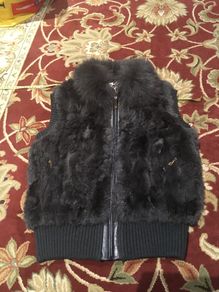 Real Fur Vest, size-12