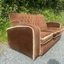 Lovely Retro Brown Couch Image 2