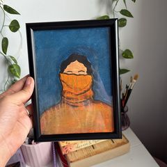 Original Hand-Painted Portrait - Acrylic on Paper