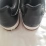 ladies new  black and gold soft leather trainers Image 4