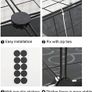 3 Tier Pet Playpen DIY Small Animal Cage Guinea Pig Rabbits Hamster Bunny Puppy Cat Metal Exercise Fence Enclosure Run Cage Metal with 3 Doors 2 Ladders 24 Panels Black 109 x 75 x 39 cm Image 3