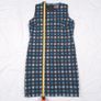 Boden Blue Black Retro Polka Dot 100% Wool Sleeveless Shift Mini Dress 10UK/38EU Image 10