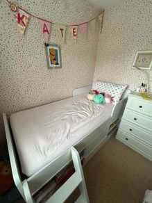 Single Low Sleeper Kids Bed with Storage and Ladder