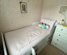 Single Low Sleeper Kids Bed with Storage and Ladder