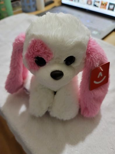 Pink Sparkle Glitter Eyes Puppy Brand New Aurora World Only Available in the USA