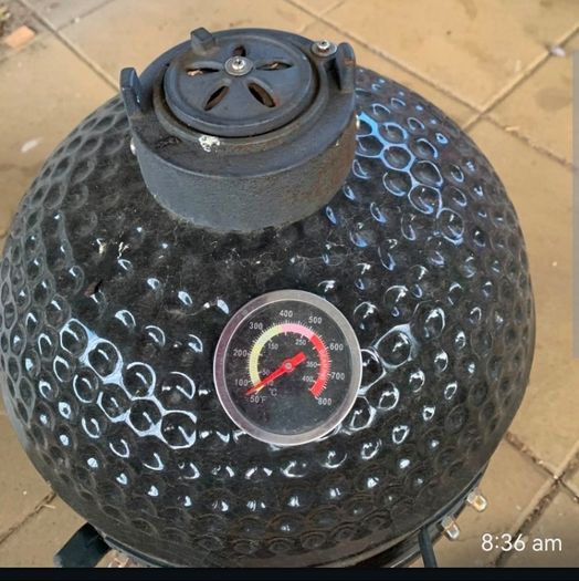 Ceramic lidl egg BBQ unused