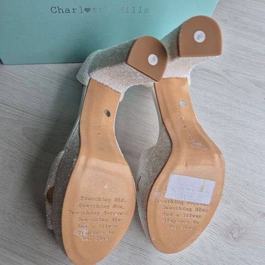 Charlotte Mills,Kali Pearl Luxury Heels,  UK 7 EU 40, Brand New