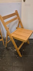 Folding Beech Chairs