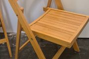 Folding Beech Chairs