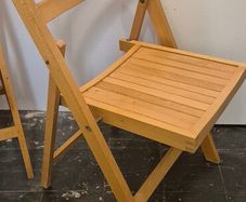 Folding Beech Chairs