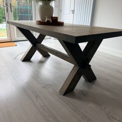 Diamond Furniture Horsen Y-Leg Dining Table 180cm x 90cm