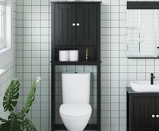 Over-the-Toilet Storage Black