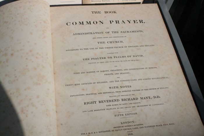 The Book of Common Prayer, and administration of the sacraments, and other rites and ceremonies of the church.1840