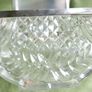 Antique Crystal Cut Glass  Trifle Serving Bowl With Silver Plated Rim and Cover Image 10