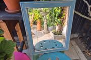 Teal And Gold Mirror