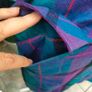 Vintage plaid purple and blue Blazer Dress Image 4