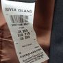 Navy 3 piece suit River Island Image 7