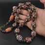 Antique Venetian Style Eyes Glass Big Beads Necklace Image 10