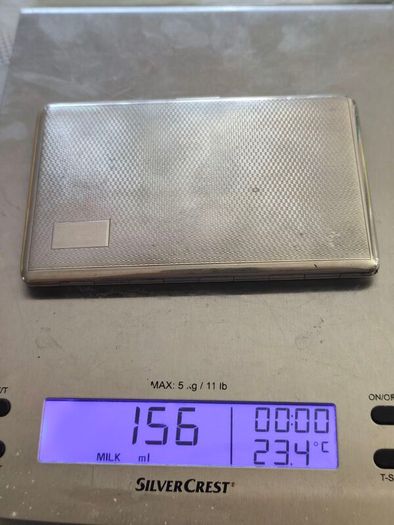 Sterling silver cigarette case