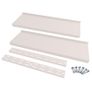 2 Tier Floating Wall Shelves 2 pcs Stainless Steel 240x30 cm Image 5