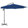 Cantilever Umbrella with Steel Pole 300 cm Azure Blue Image 5