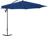 Cantilever Umbrella with Steel Pole 300 cm Azure Blue