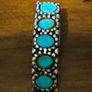 Silver  set with turquoise, Hallmarked Image 2