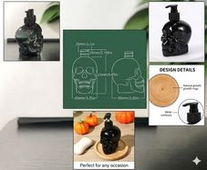 Cool Skull Soap/Shampoo Bottle