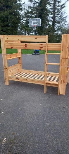 pine bunk beds