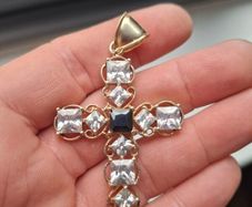 9k Gold big Cross 375