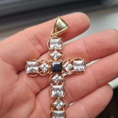 9k Gold big Cross 375
